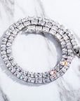 rectangle radiant cut diamond tennis link bracelet chain diamond white gold travis rapper hip hop jewelery jewelers celebrity