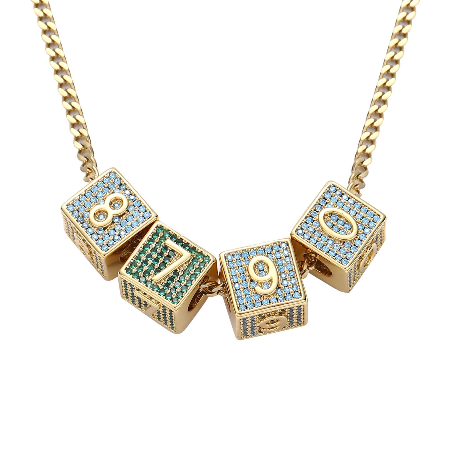 baby block letter number custom necklace chain choker jesus is king kanye west rhude virgil off white