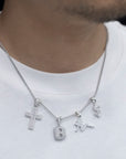 greg yuna pico dollar sign money nano jesus pendant necklace chain
