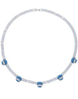 Emoji frozen freeze too icy diamond tennis link necklace chain short choker
