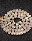 halo iced baguette travis chain canary diamond necklace chain bracelet cheapest asap rocky vlone