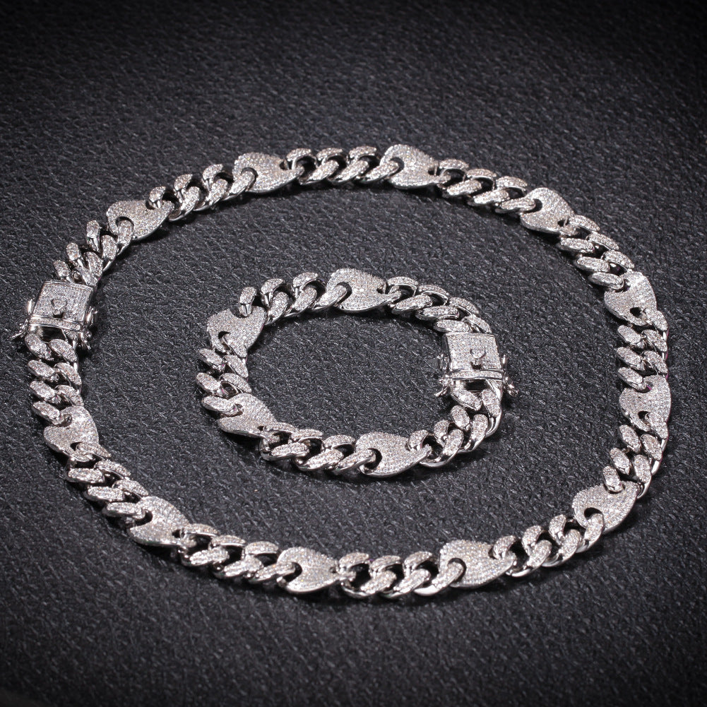 gucci link gg cuban link combo necklace chain diamond gold vvs ifandco shopgld travis scott migos