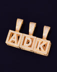 affordable hip hop custom jeweler iced out baby block letter pendant necklace chain shopgld