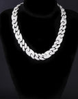 20mm gucci link cuban link combo necklace chain custom clasp diamond shopgld gold