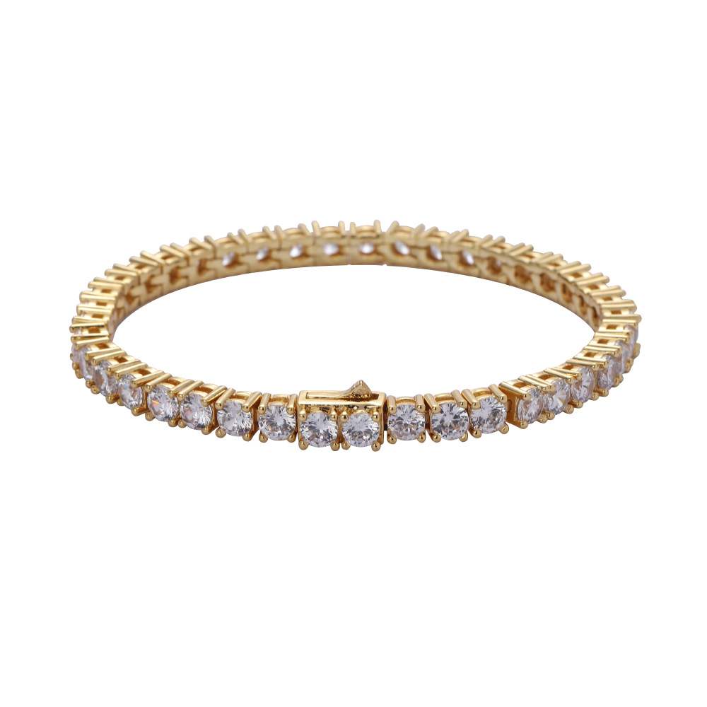 4mm tennis link silver white gold diamond necklace short diamond necklace choker White Gold kylie jenner kardashians fashion nova shein