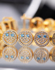 EYEFUNNY smiling face bangle bracelet smiley diamond vvs アイファニー POGGY KIM JONES VIRGIL JBALVIN
