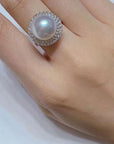 asap rocky pearl ring diamond custom chain jewelery free matching chain