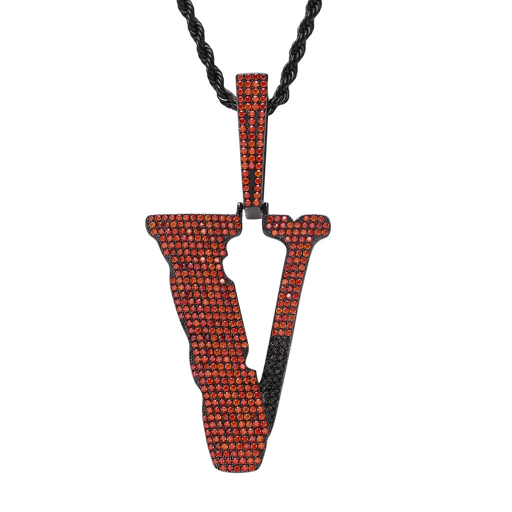 asap bari asap rocky vlone v pendant necklace chain diamond lil uzi vert playboi carti jeweler