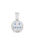 Emoji cold face frozen pendant diamond necklace chain jackson wang got7 merch fans kpop