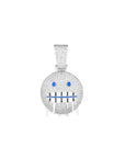 Emoji cold face frozen pendant diamond necklace chain jackson wang got7 merch fans kpop