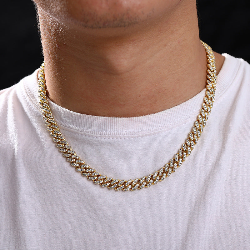6mm cuban link necklace chain diamond ankle chain hip hop rapper jewelers ifandco cardib megan fashion nova  hip hop jewelry