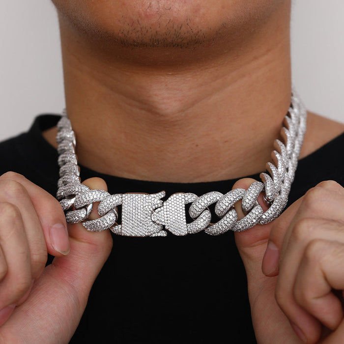 iced encrusted cobra buckle cuban links chain necklace ALYX hero ASAP ROCKY KANYE WEST KID CUDI TRAVIS SCOTT