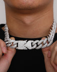 iced encrusted cobra buckle cuban links chain necklace ALYX hero ASAP ROCKY KANYE WEST KID CUDI TRAVIS SCOTT