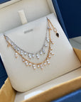 Kylie Jenner Tiffany diamonds dangling choker chain necklace