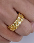 canary eternity ring diamond vvs ifandco custom jeweler shopgld travis scott kylie jenner ring