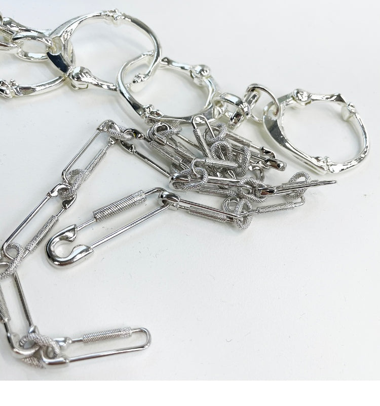 paper clip links jacob &amp; co virgil abloh offwhite alike necklace chain link diamond travis scott silver white gold buy