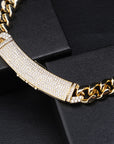 12mm cuban link necklace chain custom curvy clasp fully iced micro pave set diamond ifandco