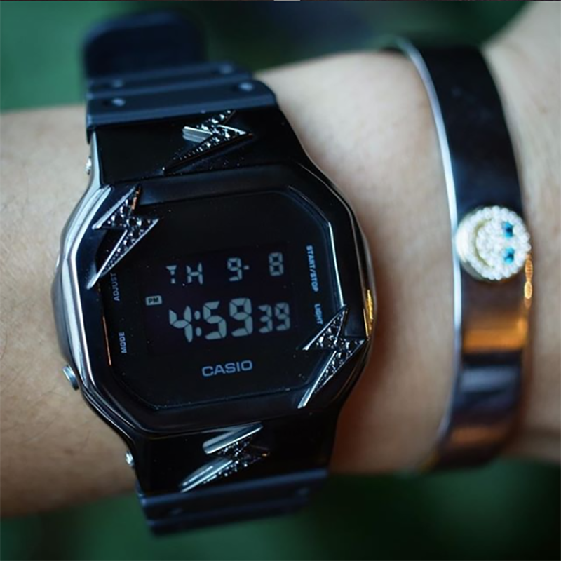 eyefunny gshock 5600 bezel custom case watch diamond farfetch