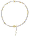 Dragon diamond tennis link choker White Gold shopgld ifandco diamond custom hip hop jewelry jewelers custom hollywood nba