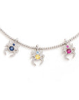 Farfetch Eyefunny diamond spider pendant choker necklace