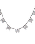 Farfetch Eyefunny diamond butterfly pendant choker necklace 