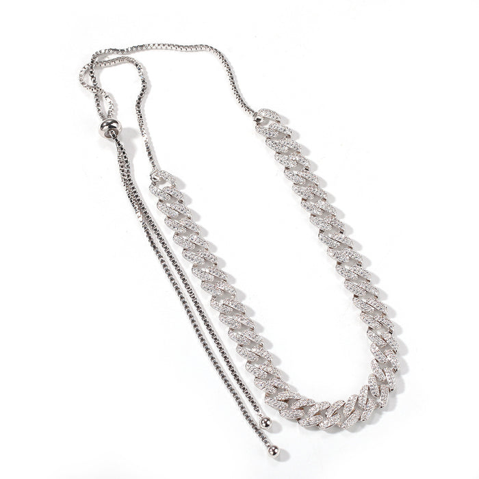 9mm cuban link chain adjustable female cardi b kylie jenner vvs diamond ifandco luxury handbag jewellery