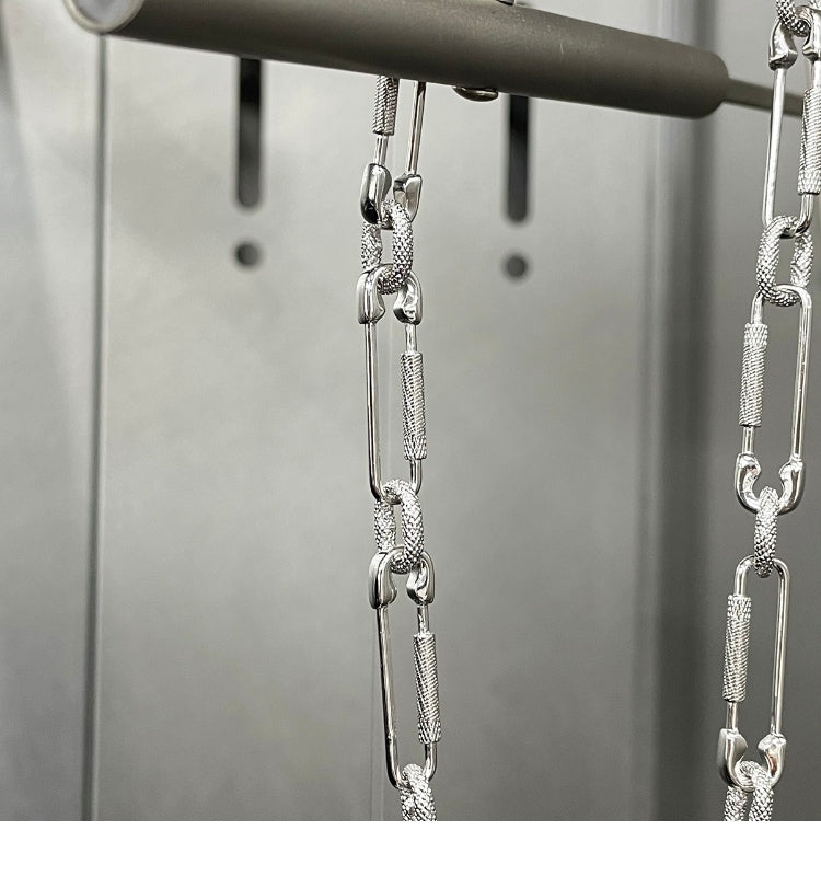 paper clip links jacob &amp; co virgil abloh offwhite alike necklace chain link diamond travis scott silver white gold buy