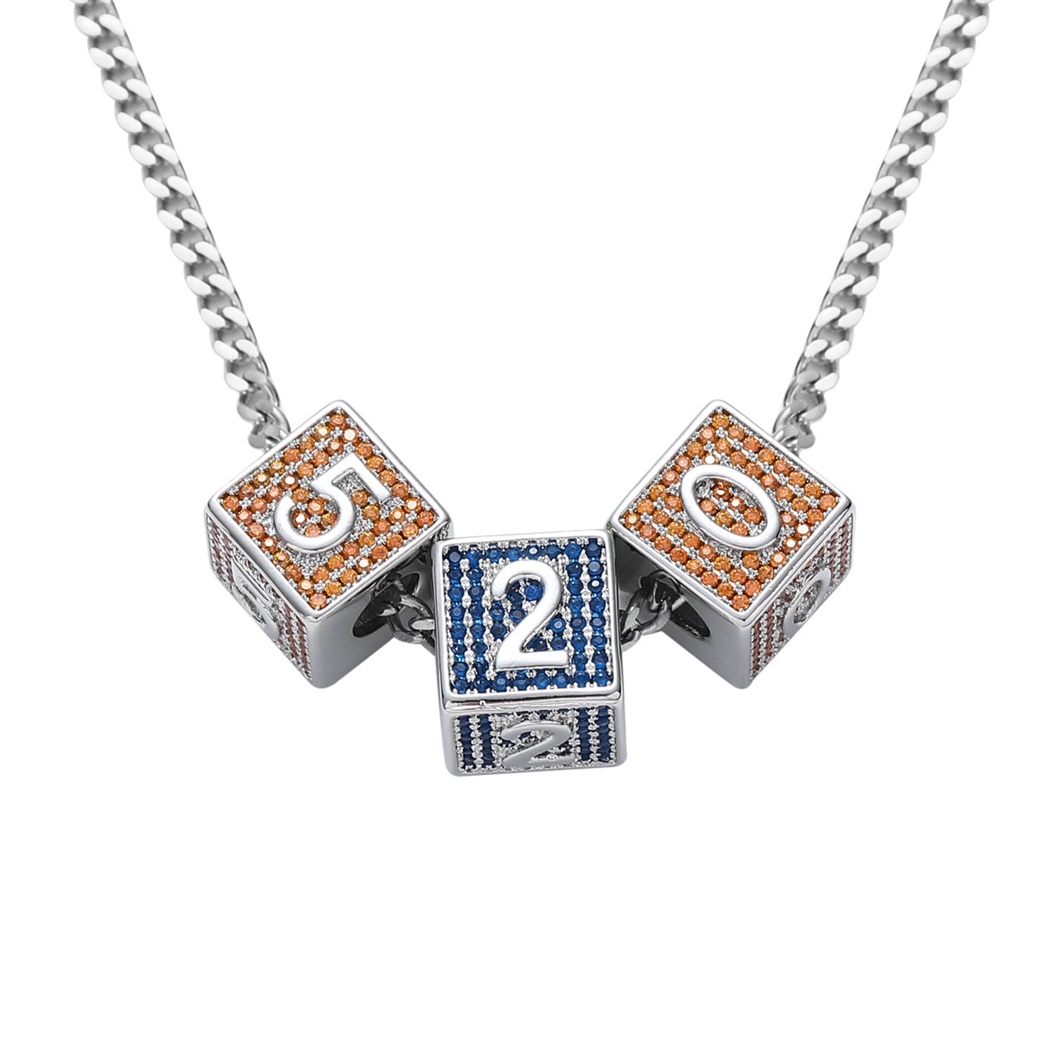 baby block letter number custom necklace chain choker jesus is king kanye west rhude virgil off white