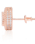 12mm stud earrings diamond earring iced halo solitaire k gold shopgld