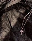 eyefunny smiling face thunder pendant necklace chain diamond jbalvin kim jones clot virgil offwhite