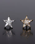eyefunny star diamond stud earring white gold yellow gold jbalvin nigo