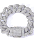 18mm rounded bubble cuban links necklace/bracelet chain 3D diamons vvs ifandco shopgld
