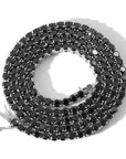 Solitaire Onyx 1 Row Tennis Link Chain Hip Hop Jewelry 4mm diamond tennis link necklace rapper 