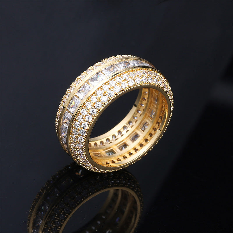 fully iced princess cut eternity ring travis scott lil uzi vert hip hop jewelry shopgld
