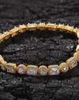 travis scott canary halo one row solitaire tennis link bracelet out with kylie jenner