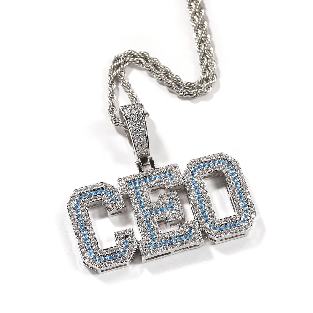 Custom A-Z baguette diamond custom Letters numbers Initial Charm pendant hollywood celebrity jewelers jewelry hip hop diamond necklace chain