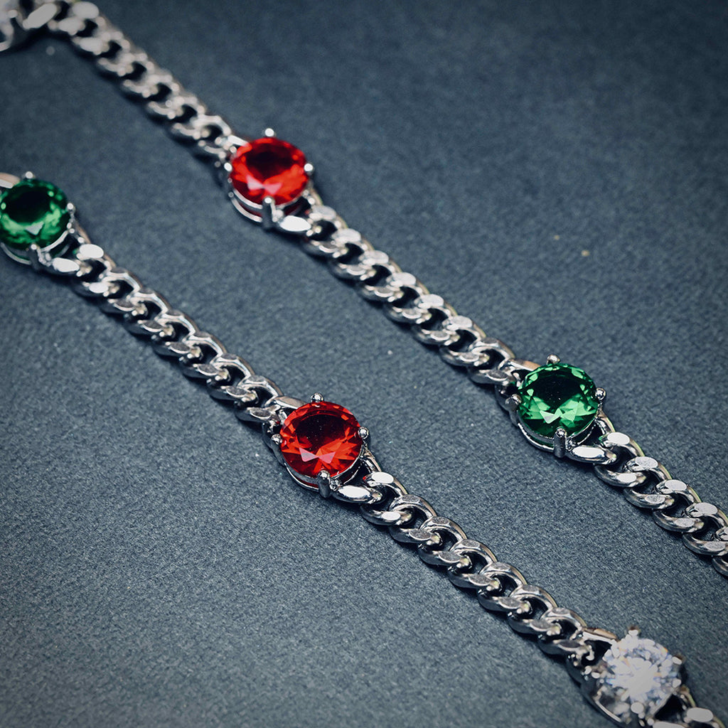 Infinity stone cuban link necklace chain Pharrell jacob & co diamonds necklace grill gemstone rare