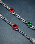 Infinity stone cuban link necklace chain Pharrell jacob & co diamonds necklace grill gemstone rare