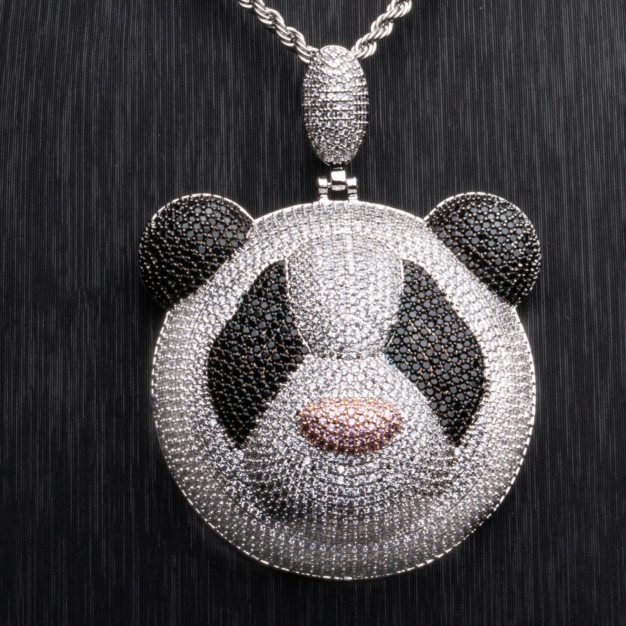Fully iced Panda pendant Jackson Wang Got7 – Bijouterie Gonin