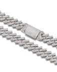curb cuban link 10mm necklace chain fully iced custom clasp diamond ifandco