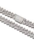 curb cuban link 10mm necklace chain fully iced custom clasp diamond ifandco