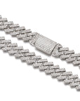 curb cuban link 10mm necklace chain fully iced custom clasp diamond ifandco