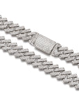 curb cuban link 10mm necklace chain fully iced custom clasp diamond ifandco
