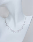 Kylie Jenner Tiffany diamonds dangling choker chain necklace