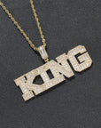 Custom number letter name baguette pendant necklace chain dialmond fully iced instagram famous rapper jewelry hip hop top jewelers