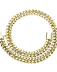 solid special clasp 18mm curb cuban link chain necklace bracelet yellow gold white gold solid silver 925 sterling vermeil