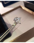 asap rocky pear diamond ring unique three stone engagement ring jeweler vvs 