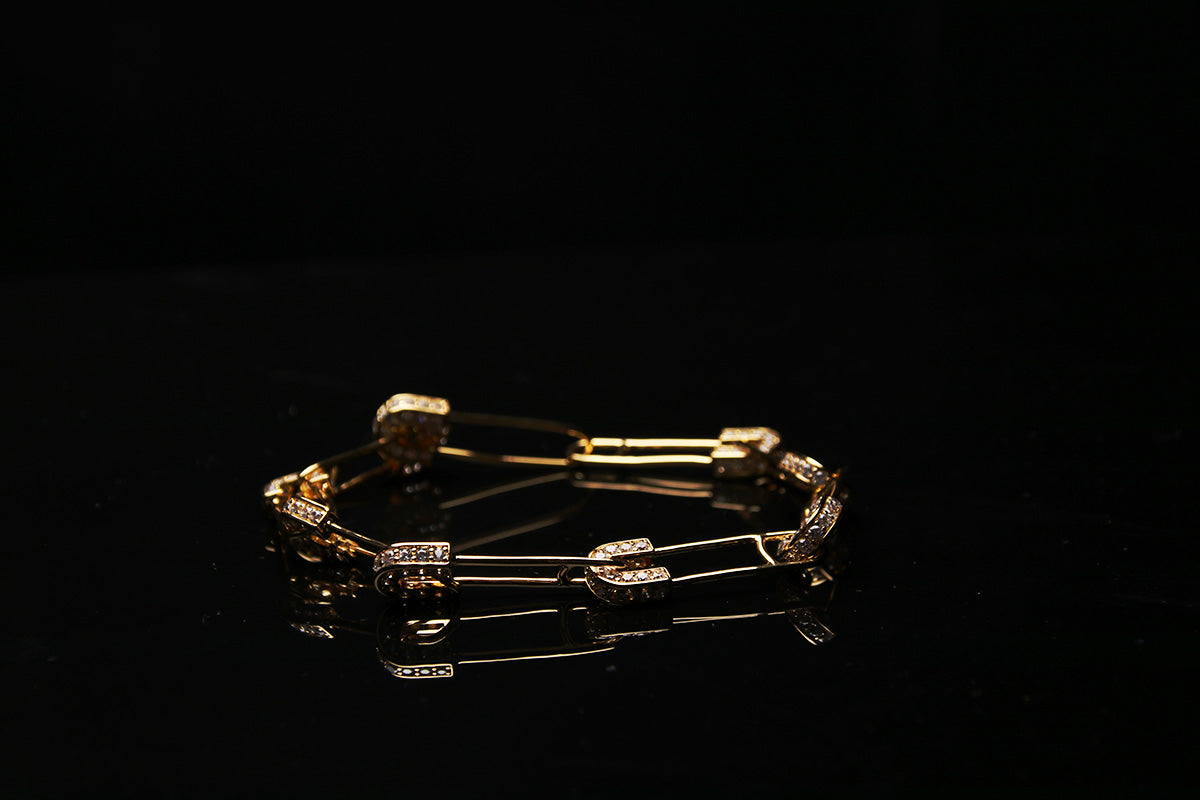 EYEFUNNY アイファニー Diamond safetypin bracelet necklace diamond poggy jbalvin kim jones clot poon
