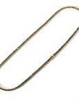 Solitaire Onyx 1 Row Tennis Link Chain Hip Hop Jewelry 4mm diamond tennis link necklace rapper