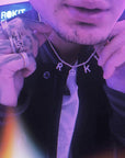 eyefunny アイファニー custom letter diamond alphabet necklace chain